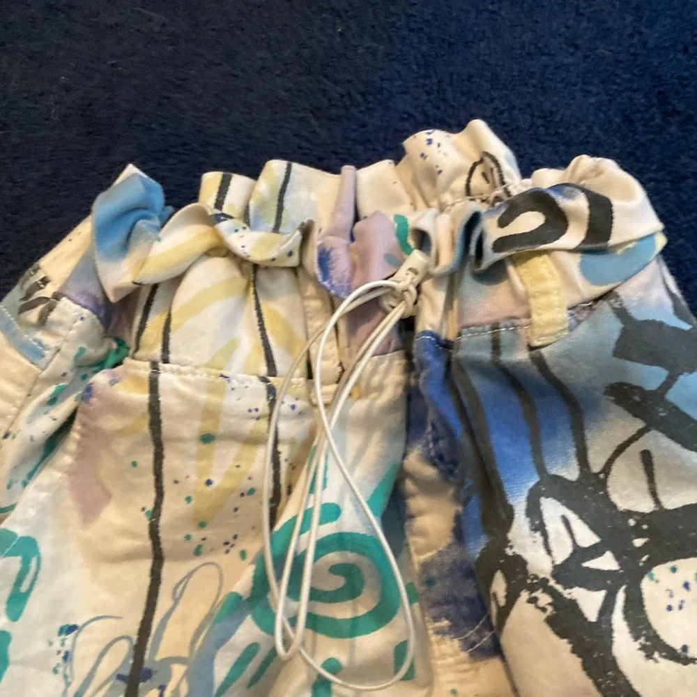 Colorful Abstract Drawstring Pants - Picture 1 of 3